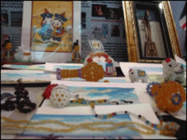 蒙古学校的展台