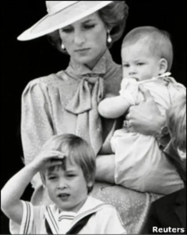 Принцесса Диана с сыновьями