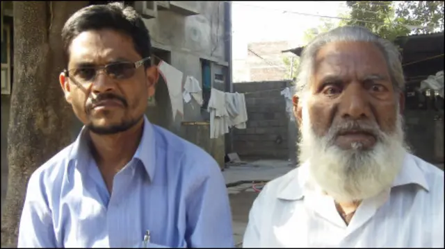 शब्बीर के भाई जमील और पिता मसीउल्लाह