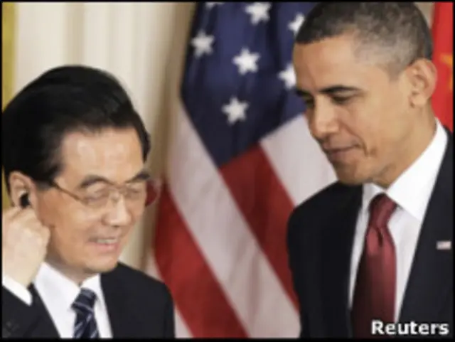 Presiden Hu Jintao dan Presiden Obama