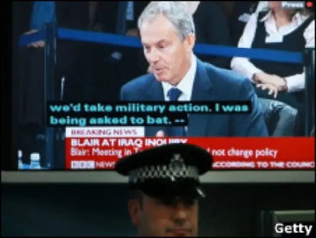 Телетрансляция выступления Тони Блэра