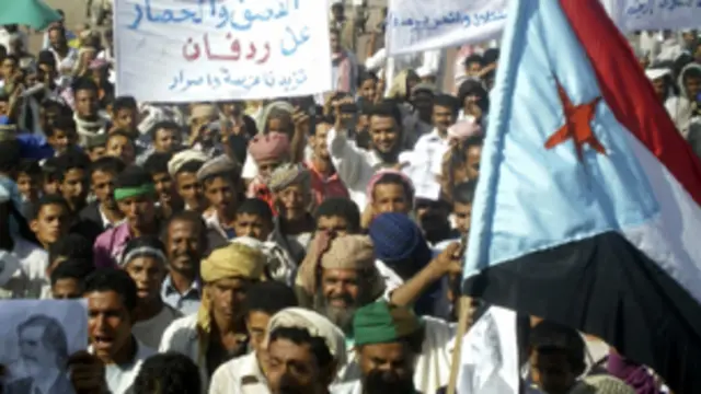 متظاهرون مؤيدون لانفصال جنوب اليمن