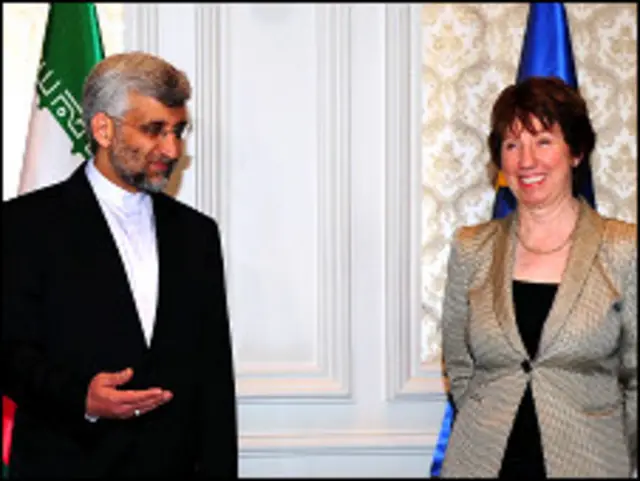 Saeed Jalili dan Catherine Ashton