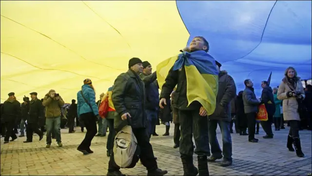 Під "жовто-блакитним" небом у Києві