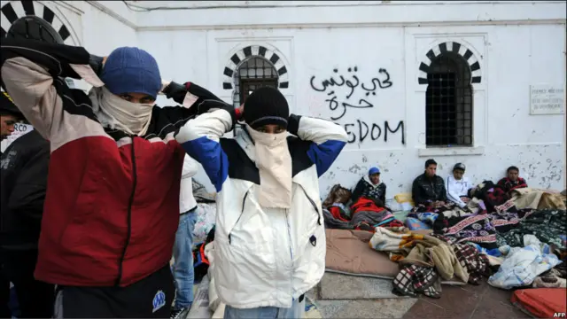 Pengunjuk rasa asal Sidi Bouzid