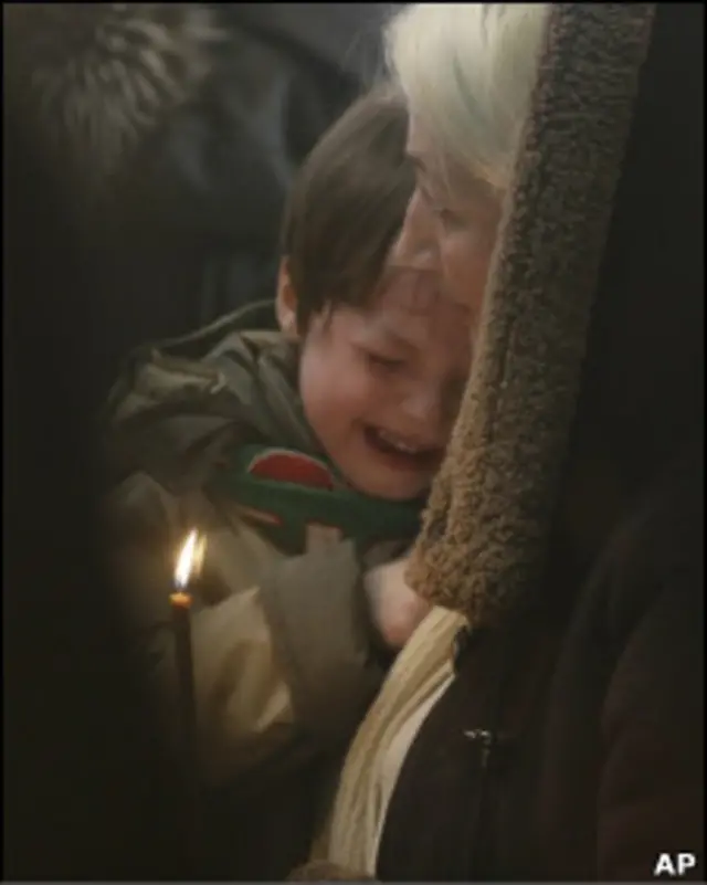 Родственники жертв взрыва