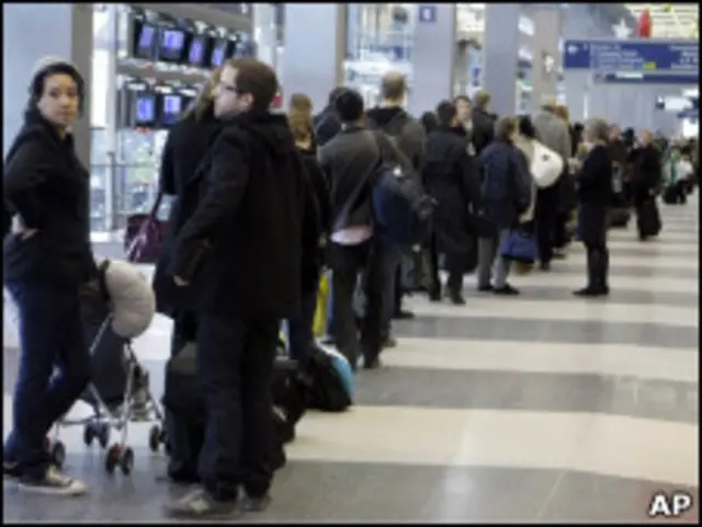 Очередь на контроль в аэропорту