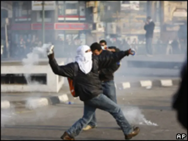 Manifestante no Cairo 