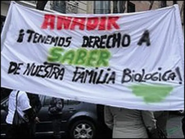 Pancarta de los miembros de Anadir