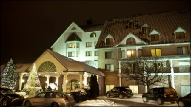 Hotel tempat Belhassen tinggal di Montreal