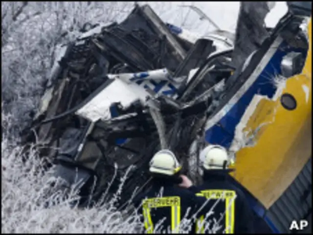 Железнодорожная авария в Германии