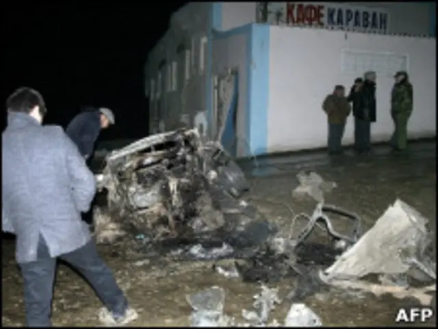 Последствия взрыва в Дагестане
