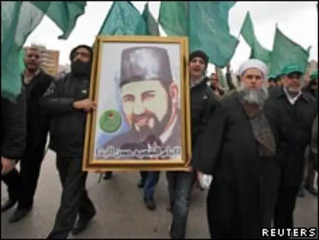 Integrantes do grupo Irmandade Muçulmana