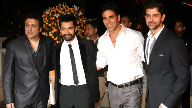 गोविंदा, आमिर ख़ान, अक्षय कुमार, ऋतिक रोशन.