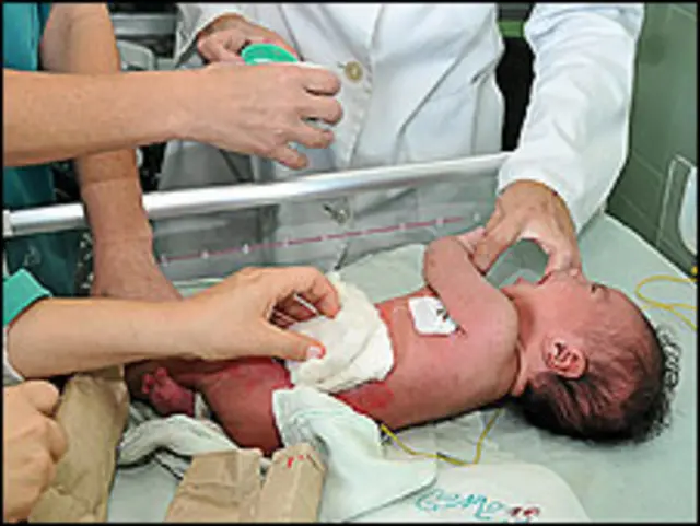 Un recién nacido. Foto Raquel Pérez.