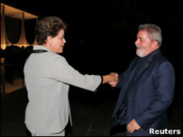 Dilma Rousseff recebe Lula no Palácio do Planalto