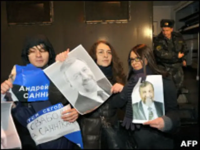 Выступление белорусских оппозиционеров