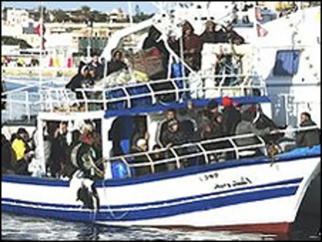 'Yan gudun hijira daga kasar Tunisia
