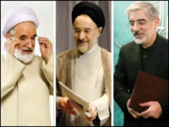 موسوی، خاتمی و کروبی