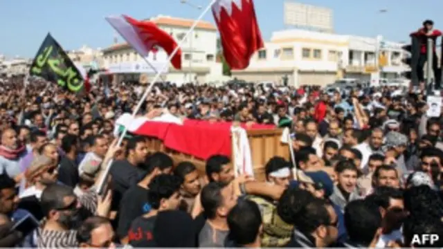 Pemakaman pengunjuk rasa di Bahrain