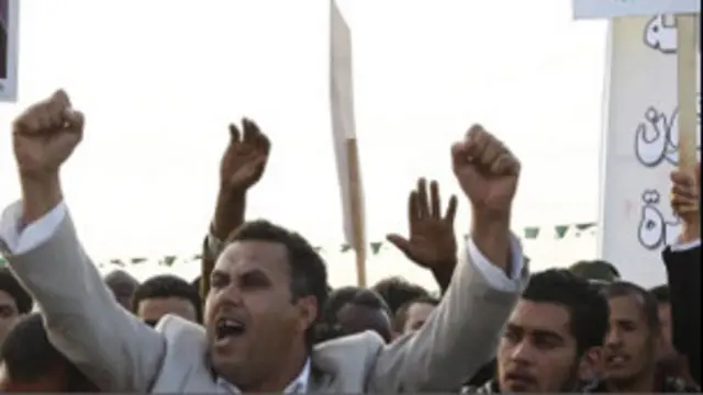 Demonstran di Libia
