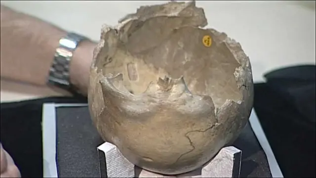 被认为是吃人族用作碗的头颅骸骨