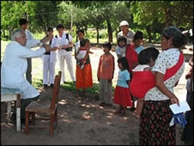 Miembros de la comunidad Wichí en Argentina. Fotografías Horacio Alderete.