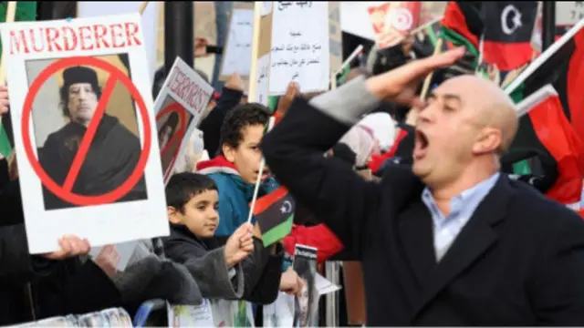 Aksi protes anti-Gaddafi