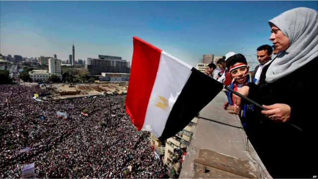 Memperingati satu minggu jatuhnya Presiden Mubarak di Mesir