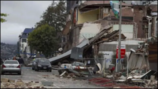 Le centre de la ville de Christchurch