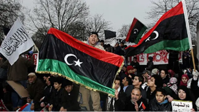 متظاهرون ليبيون