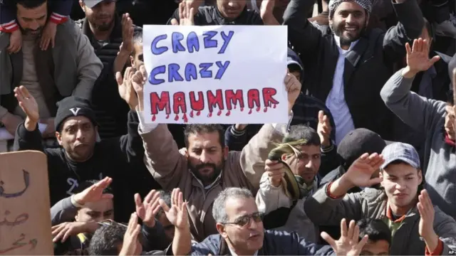 Aksi protes di Libia