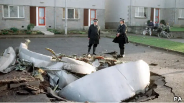 حطام طائرة بان آم في لوكربي