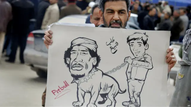 Aksi protes di Libia