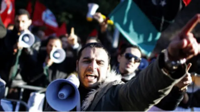 Libia protes