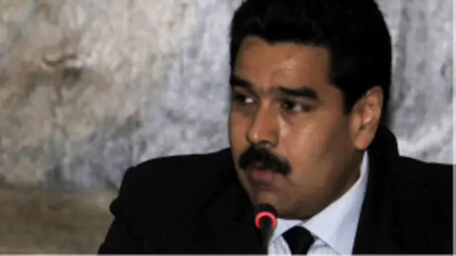 وزير خارجية فنزويلا نيكولاس مادورو