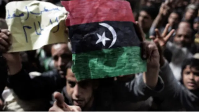 متظاهرون ليبيون