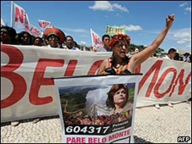 Protestas contra la represa de Belo Monte