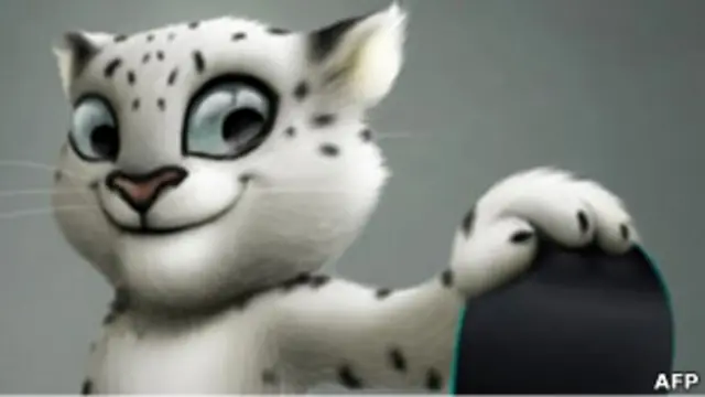 Леопард - один из талисманов Олимпиады в Сочи