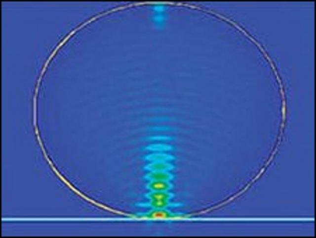 Simulación de la propagación de ondas evanescentes (Nature Communications)