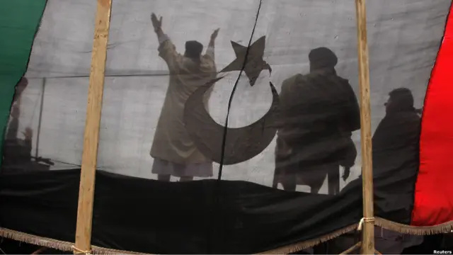 aksi protes anti-Gaddafi