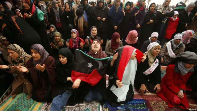 aksi protes anti-Gaddafi