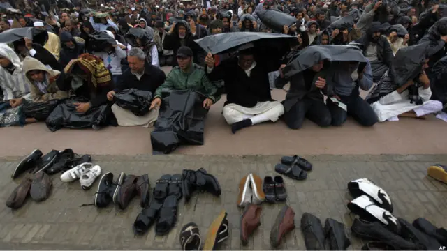 aksi protes anti-Gaddafi