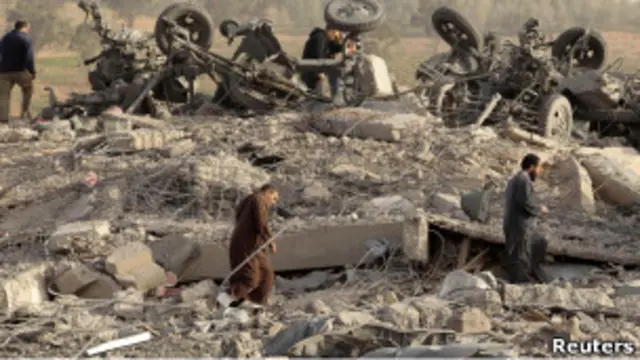 Развалины оружейного склада в Бенгази