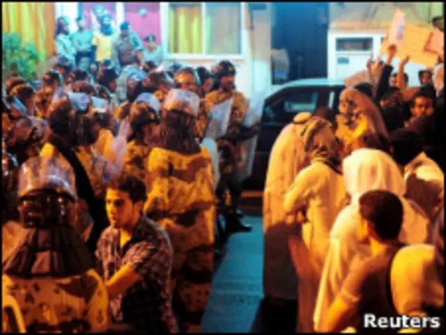 تظاهرکنندگان در عربستان