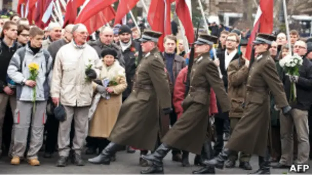 Шествие легионеров СС в 2009 году