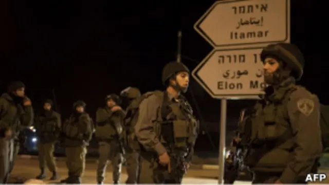 Pasukan Israel dekat Nablus