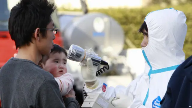 Anak kecil juga garus diperiksa di Koriyama