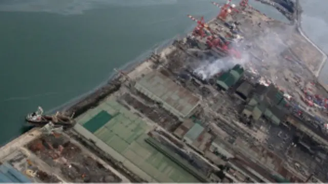 аэроснимок Фукусимской АЭС