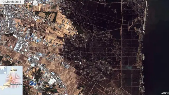 فوکوشیما کا شہر منامسوما مکمل طور پر تباہ ہو گیا ہے۔